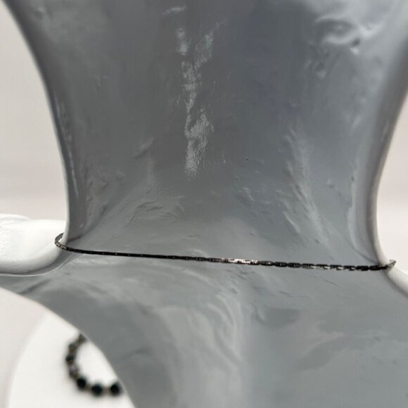 Black Beaded Necklace & Bracelet Set  Fashion Jewelry For Women  M03 - Picture 4 of 6